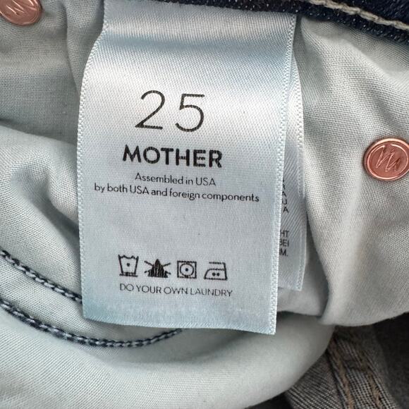 Mother Denim Mid Rise Dazzler Ankle On The Edge Size 25 - Picture 9 of 11